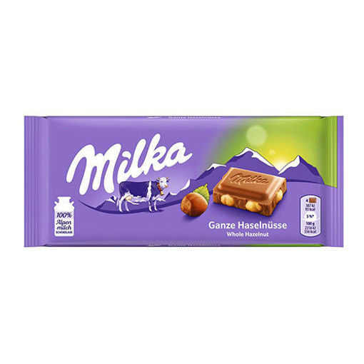 Milka Whole Nuts Chocolate Bar