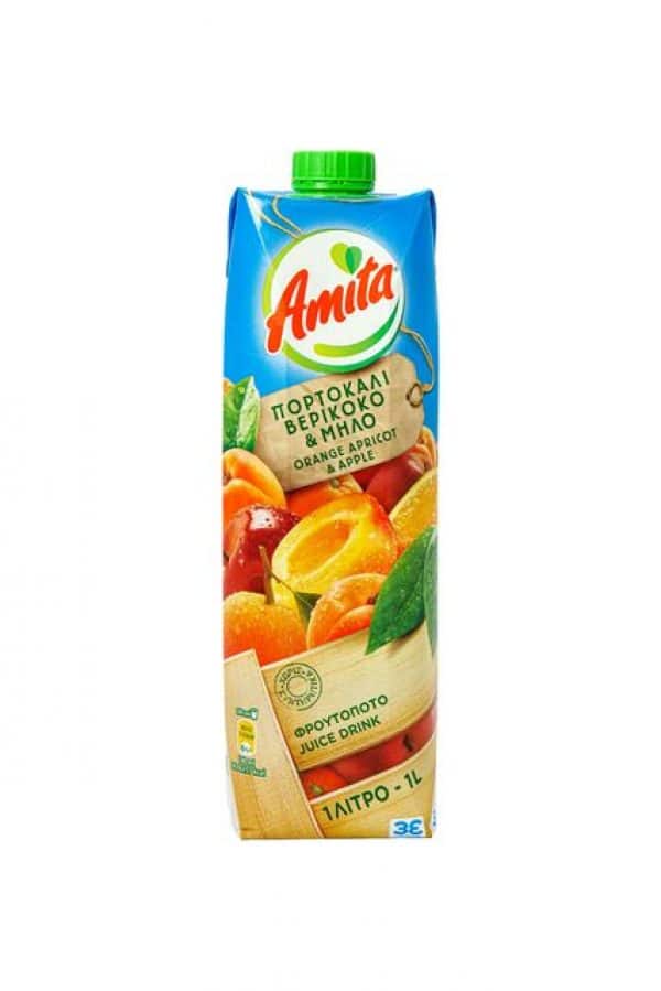 Amita Orange, Apple & Apricot Nectar 1L