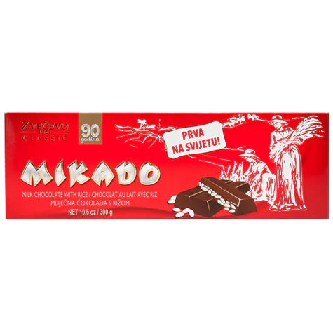 Zvecevo Mikado Milk Chocolate with Puffed Rice 225g