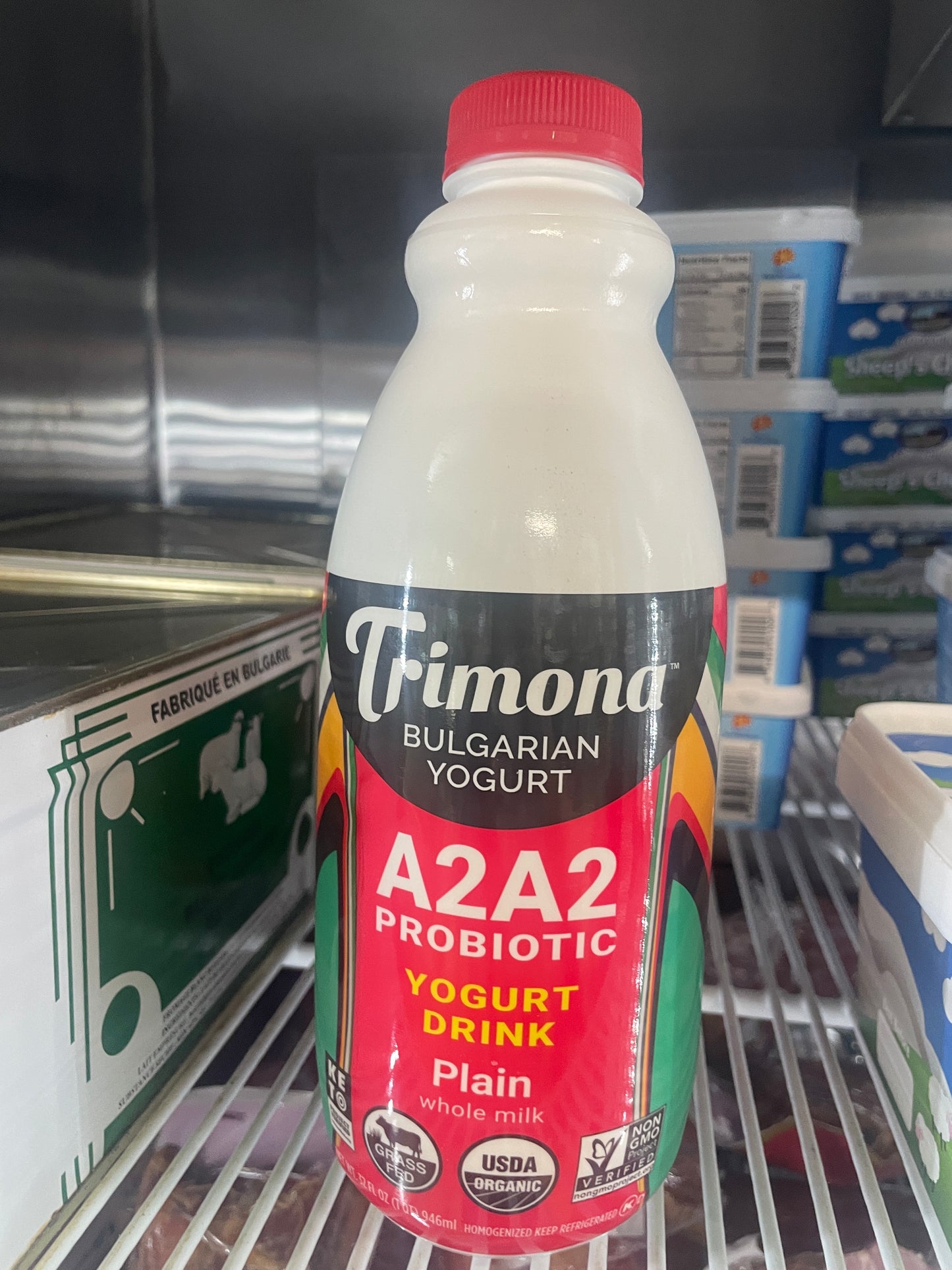 Trimona A2A2 Probiotic Bulgarian Yogurt Drink - Plain, 32 fl oz