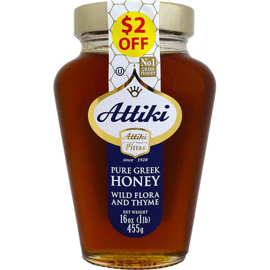 Attiki Greek Honey 1lb jar