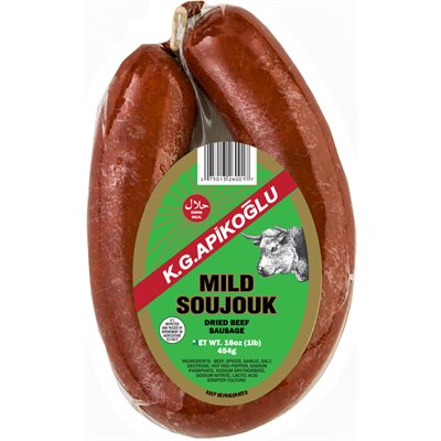 Apikoglou Soujouk Mild 1LB (Halal)