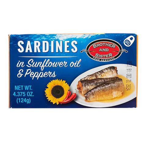 Brother & Sister Sardines in Sunflower Oil (Spicy) 124g