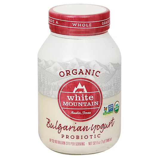 White Mountain Organic Whole Milk Bulgarian Yogurt, 32 fl oz