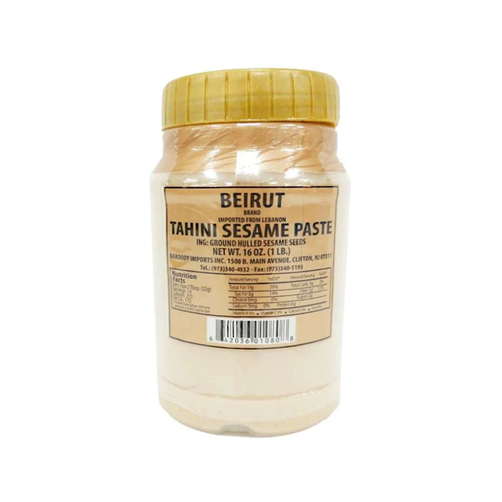 Beirut Sesame Tahini 1 Lb Glass