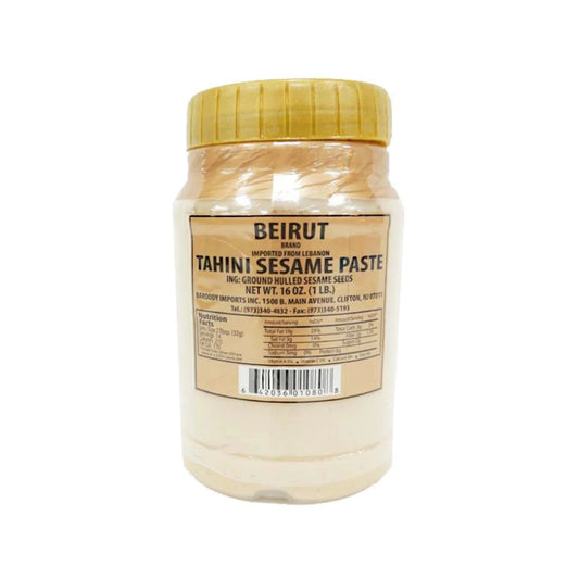 Beirut Sesame Tahini 1 Lb Glass