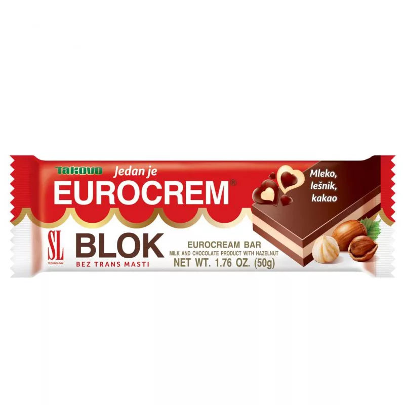 Swisslion Takovo Eurocrem Blok Chocolate Bar