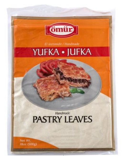 Omur Square Yufka Jufka Pastry Leaves 500g