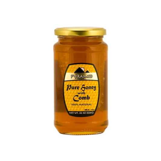 Pyramid Honey with comb 1100g