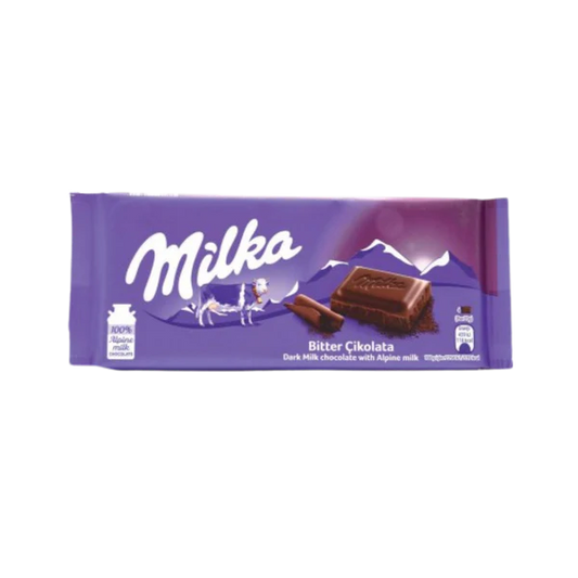 Milka Bittersweet Dark Chocolate Bar 100g