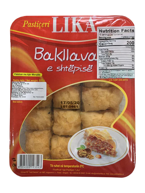 Pastiçeri Lika Baklava with Walnuts 600g