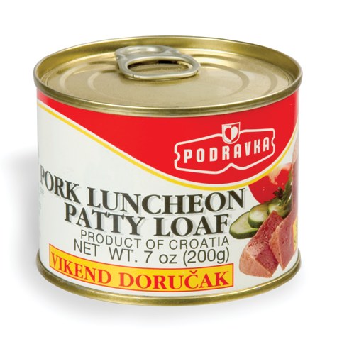 Podravka Pork Luncheon Patty Loaf 200g