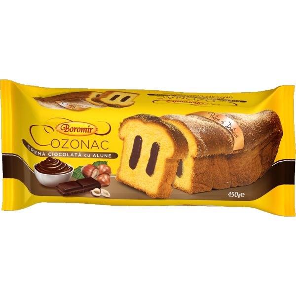 Boromir Cozonac With Chocolate And Hazelnut Cream 450g