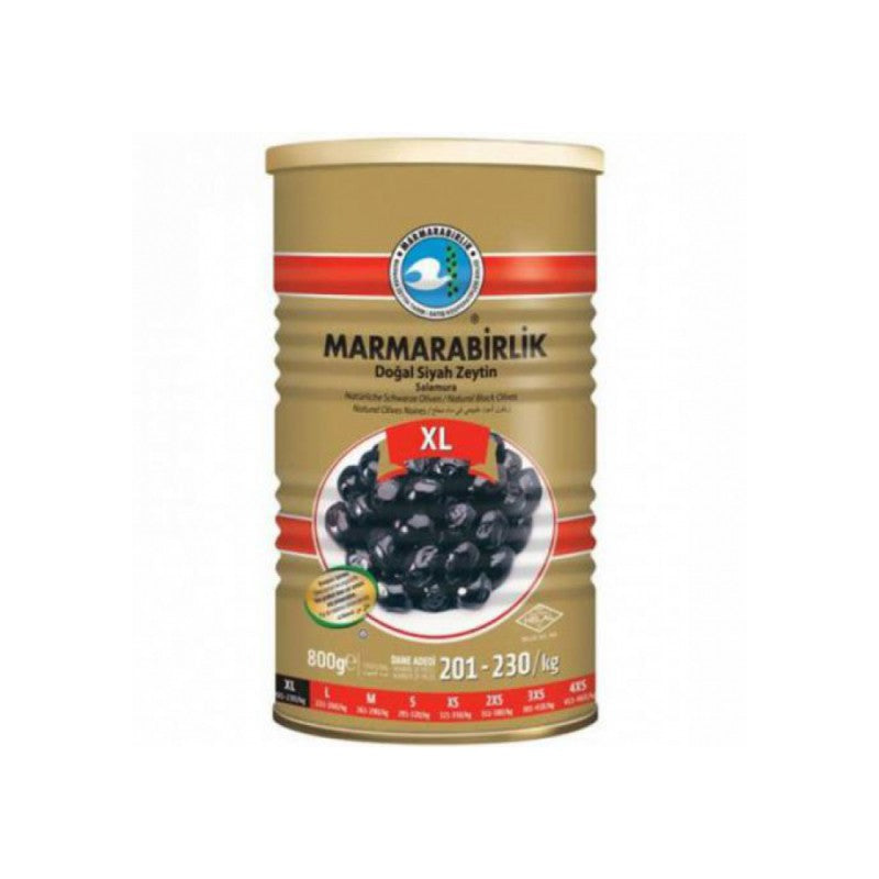 Marmara Birlik Gemlik Type Black Olives Mega 800g