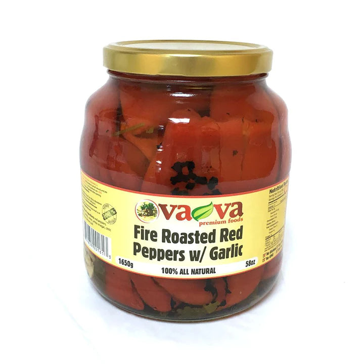 VaVa Fire Roasted Red Peppers with Garlic 1650g